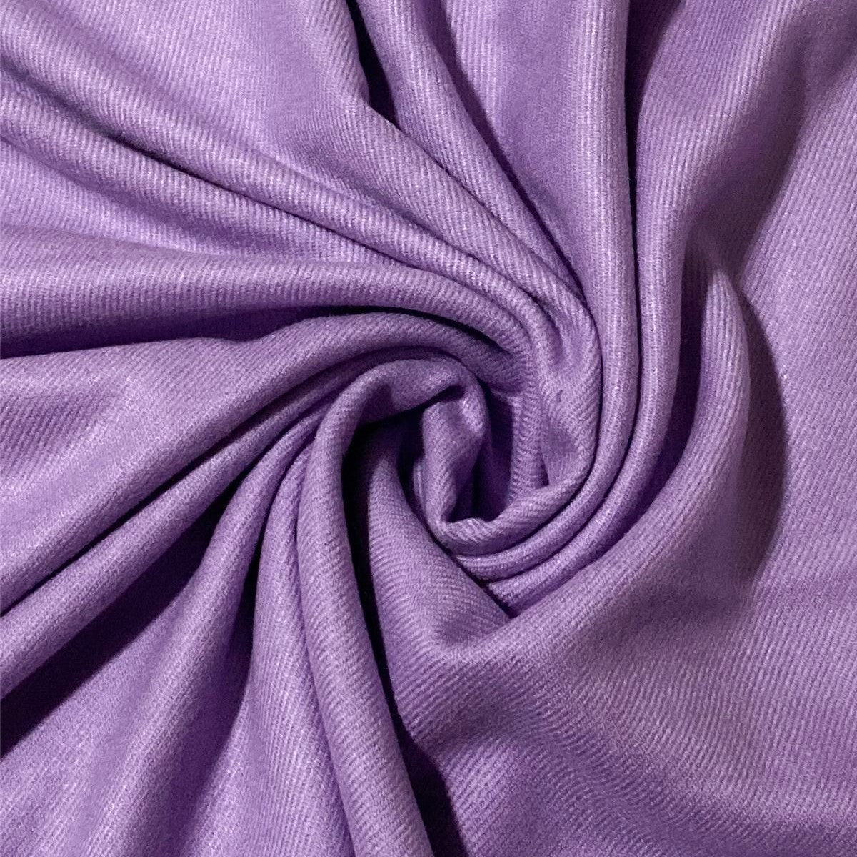 Šál zo 100% Pashmina Kašmíru, 70 cm x 170 cm, Super mäkký, Svetlo Fialový