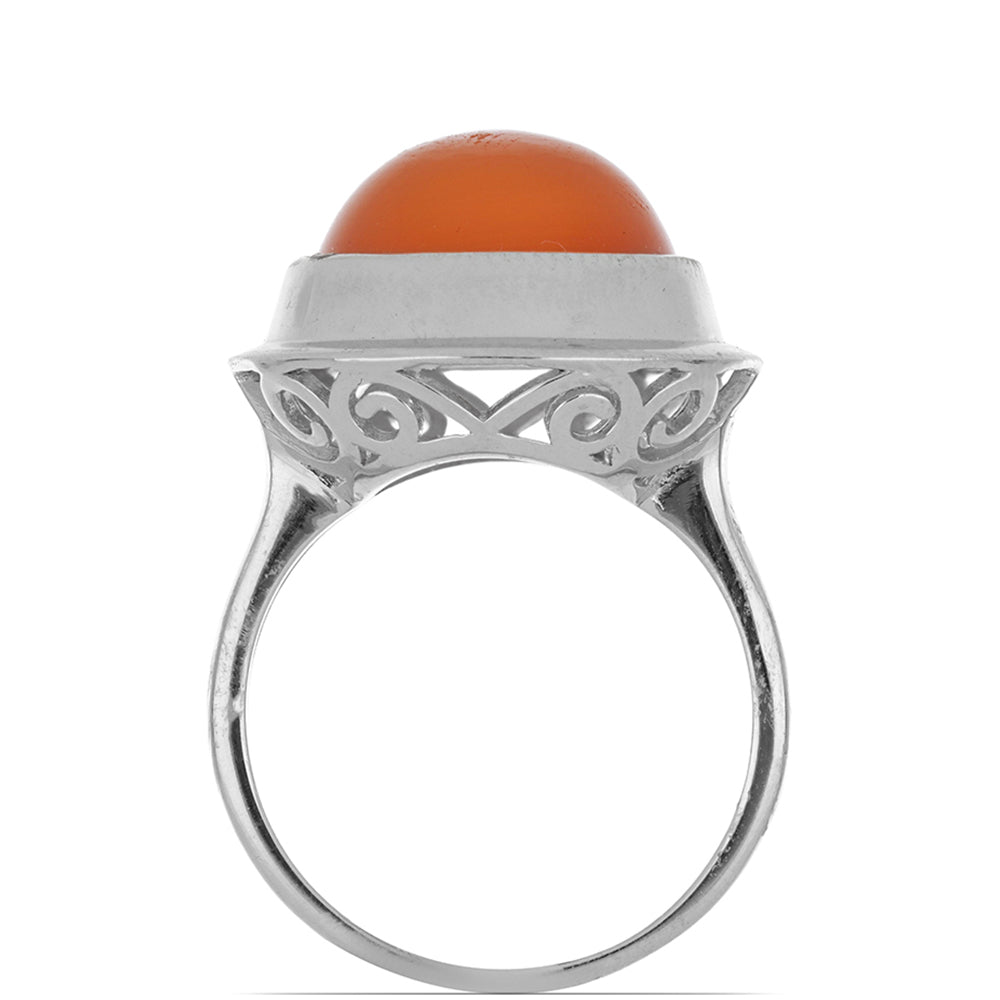 Strieborný Prsteň s Karneolom z Tagebau