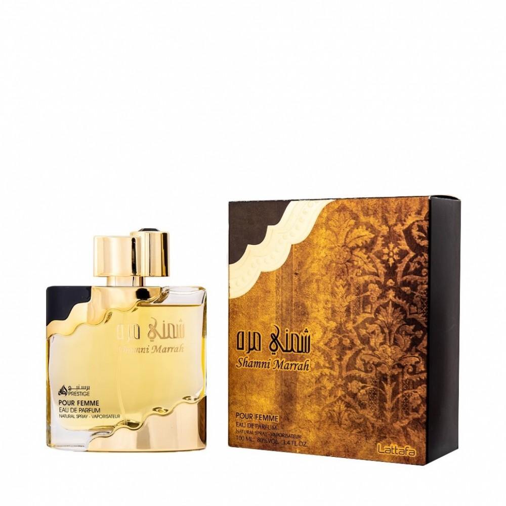 100 ml Eua de Parfum Lattafa Shamni Marrah Femme sladká orientálna vôňa ruže a vanilky pre ženy - KlenotTV.sk