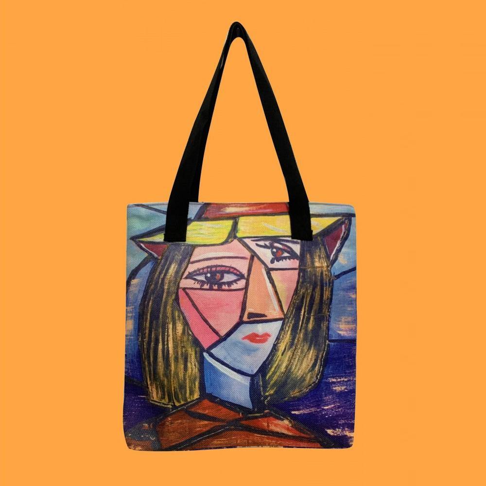 Nákupná taška, Picasso - Kubistický portrét, 38 cm x 10 cm x 36cm - KlenotTV.sk