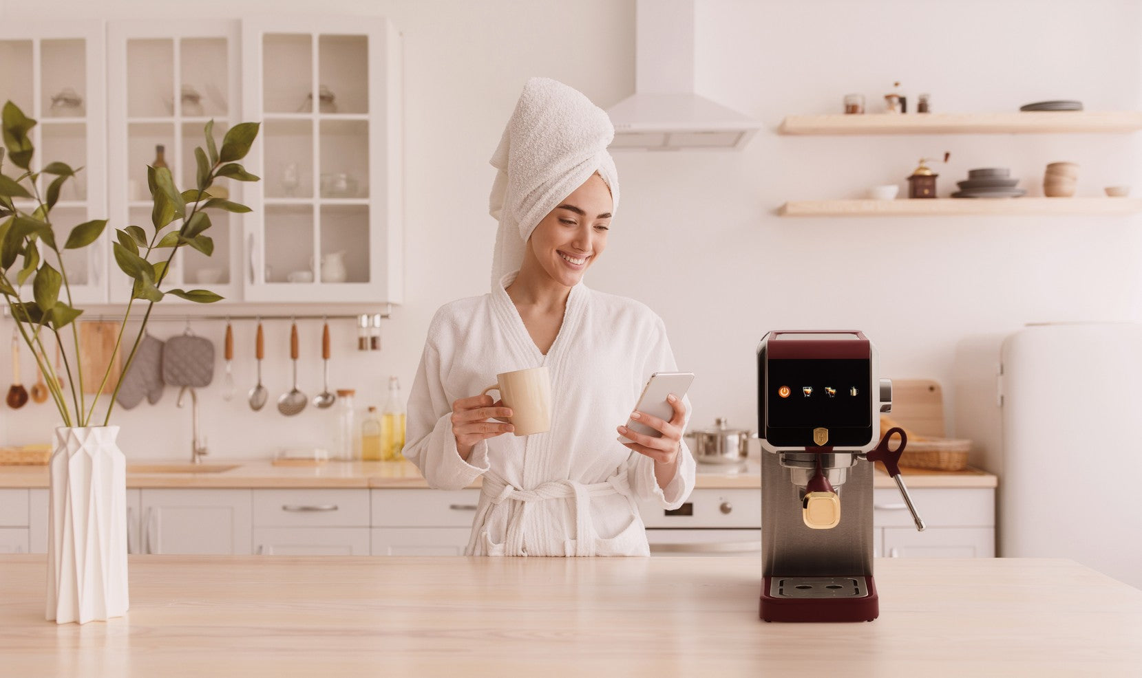 Digitálne espresso kávovar Berlinger Haus 7 