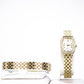 Pozlátené Zliatinové Sada s Bielym Emporia® Krištáľom ( Náramok )