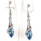 Pozlátené Zliatinové Sada s Modrým Emporia® Krištáľom ( Náušnice+Prívesok )