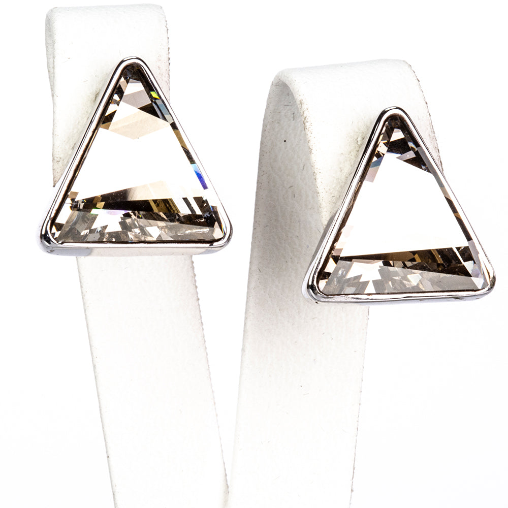 Pozlátené Zliatinové Sada s Čiernym Emporia® Krištáľom ( Náušnice+Prívesok ) 4 