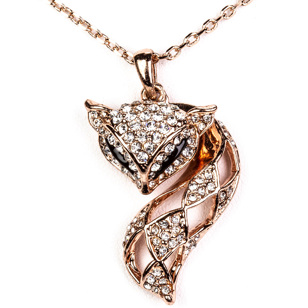 Pozlátené Zliatinové Sada s Bielym Emporia® Krištáľom ( Náhrdelník+Náušnice ) 2 