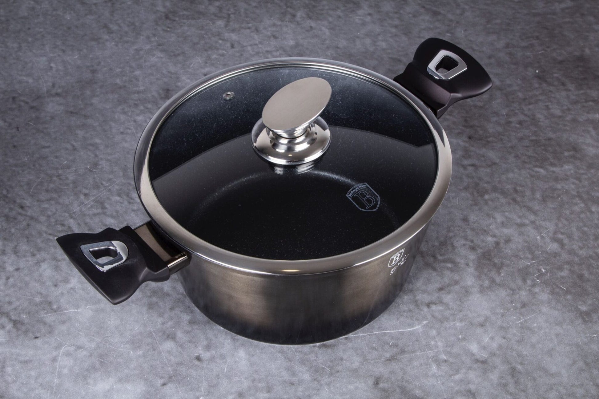 Berlinger Haus Metallic Line Shiny Black Edition kastról s pokrievkou (6,1 l) 5 