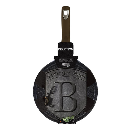 Palacinková panvica Berlinger Haus Metallic Line Shiny Black Edition, 28 cm, chránič zadarmo