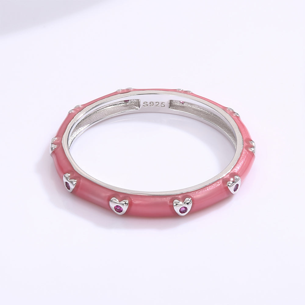 Whitegold Tone Alloy Ring with White Emporia Crystals 1 