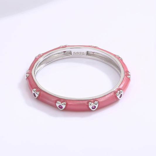 Whitegold Tone Alloy Ring with White Emporia Crystals