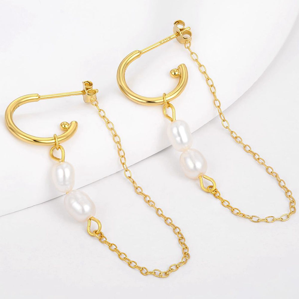 Pozlátené Zliatinové Náušnice