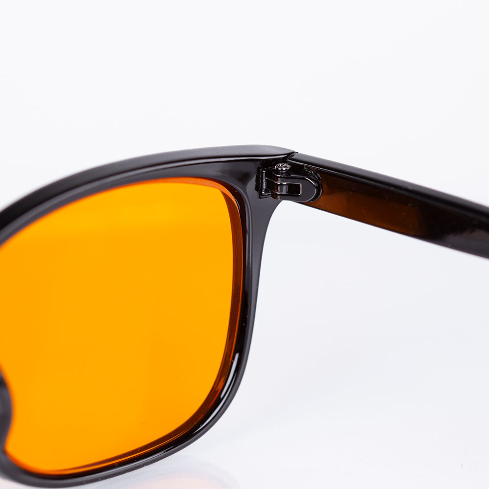 EMPORIA bluelight blocking glasses, orange lens, black frame