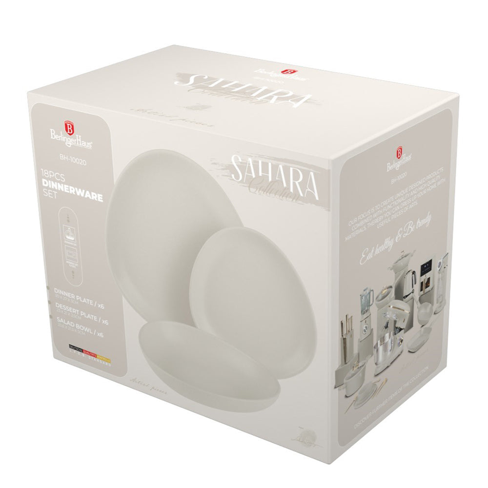 Súprava tanierov Berlinger Haus 18 kusov – matne krémová 3 