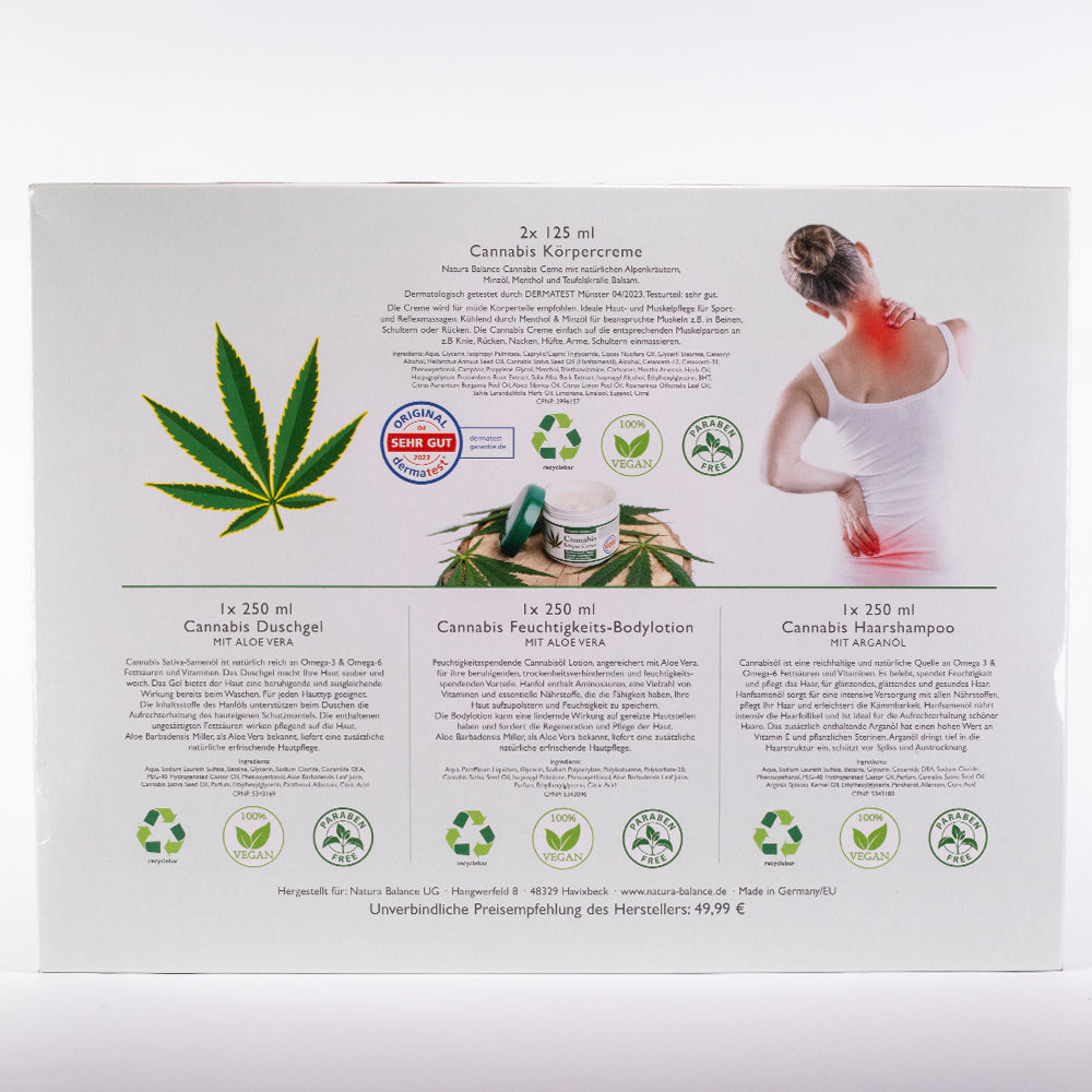 Kozmetická sada Natura Balance Cannabis – 5 kusov