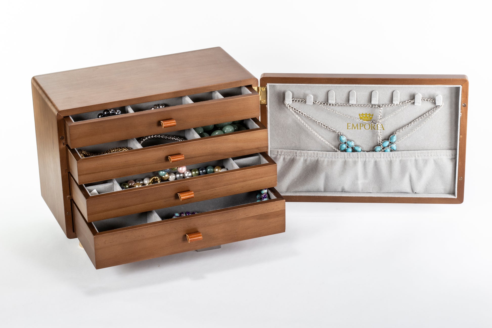 Mini truhla na šperky Emporia s viacerými zásuvkami 2 