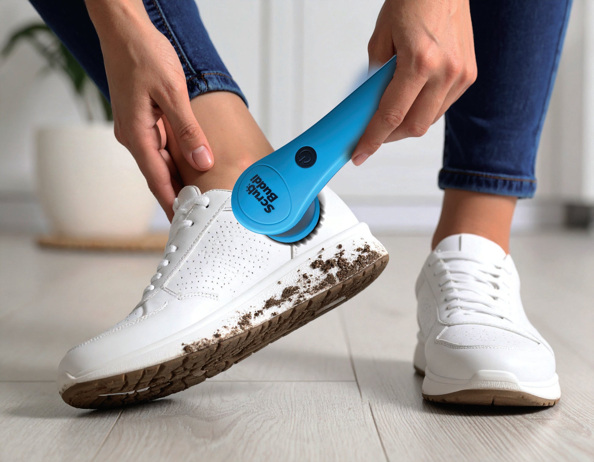 Elektrický čistič topánok Scrub Buddi s 3 vymeniteľnými hlavicami 5 