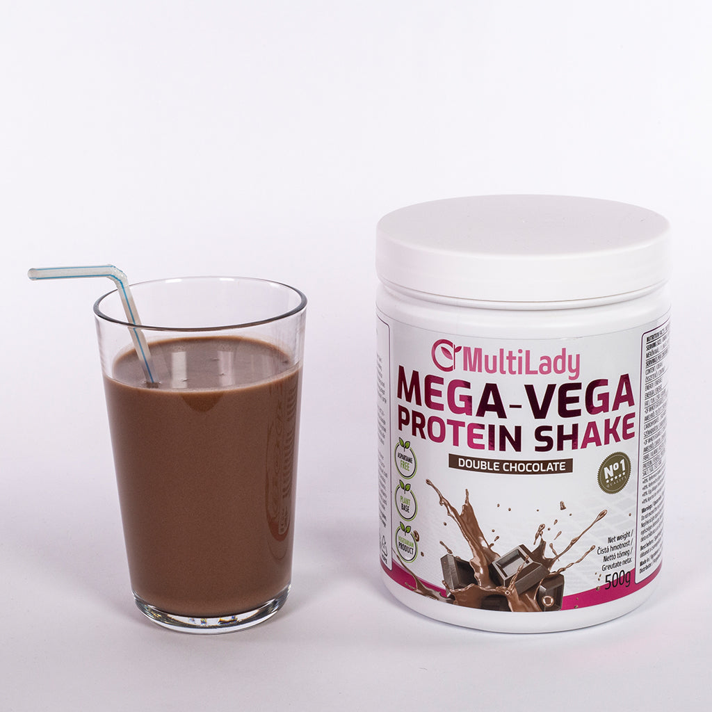ML Mega Vega proteínový koktail, príchuť dvojitá čokoláda