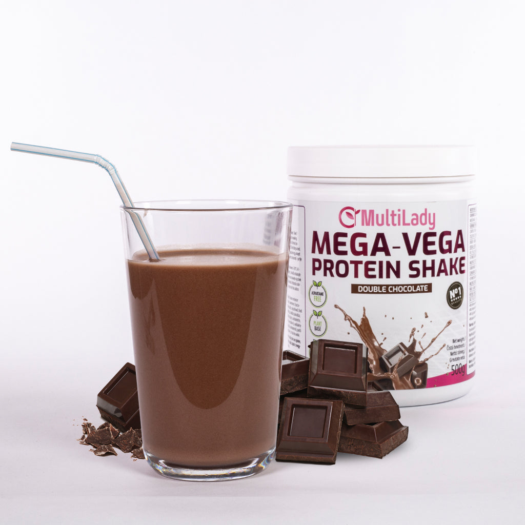 ML Mega Vega proteínový koktail, príchuť dvojitá čokoláda