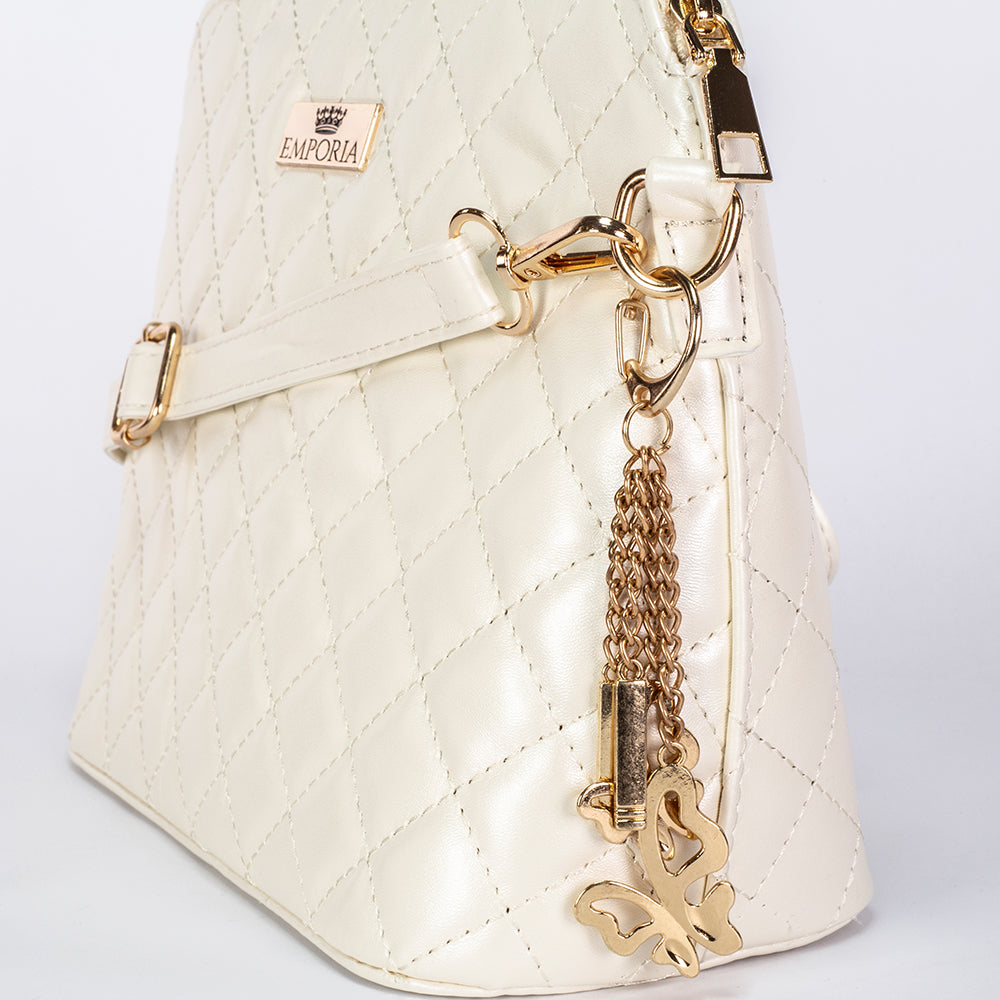 Emporia 2024 Letná kolekcia - "žiariaca blaženosť", sada 5 kusov tašiek; biela farba