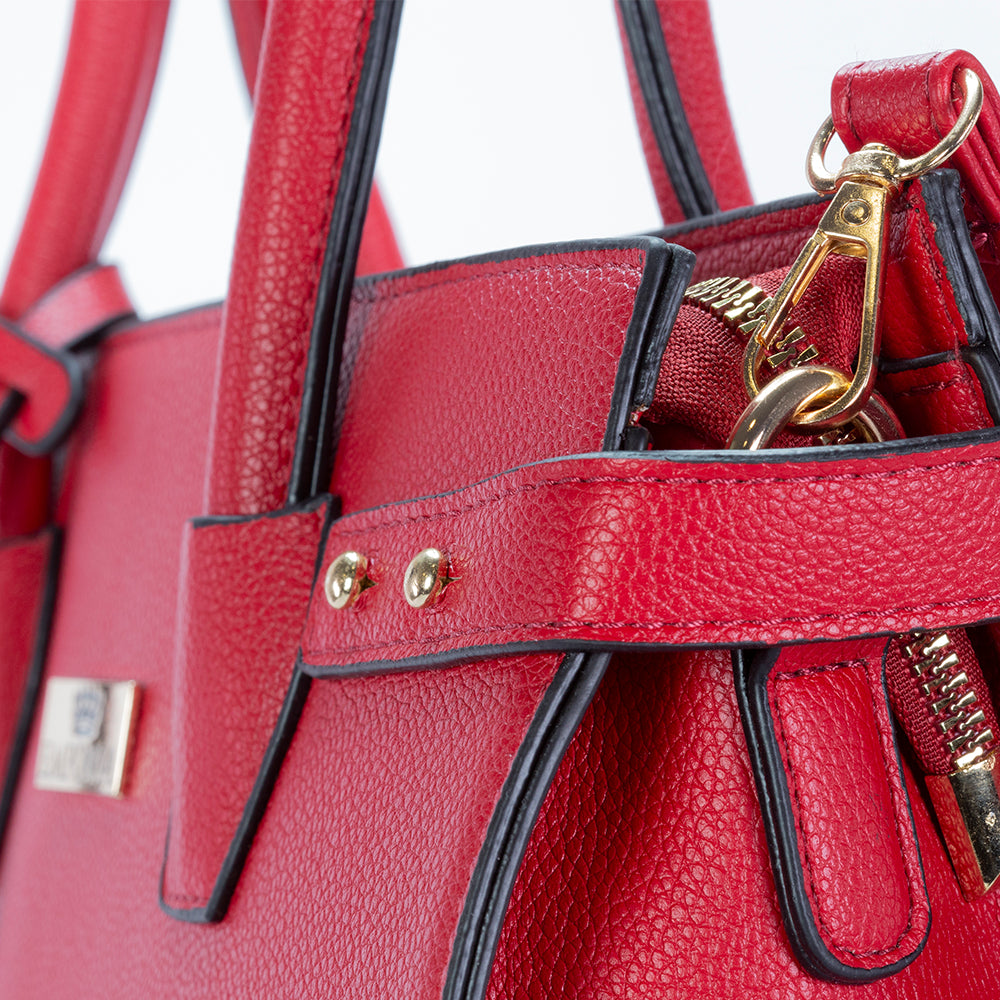 Jarná kolekcia Emporia 2025 - "Šarlátový úsvit", 3dielna sada tašiek; červený 11 