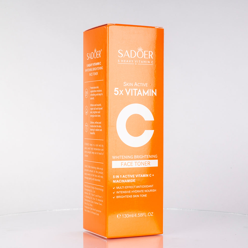 SADOER hydratačné pleťové tonikum s 5 druhmi vitamínu C na zjednotenie tónu pleti
