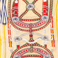 Luxusná krajina reťazí, šatka, 85 x 180 cm, Krémová, 100% vegánske hodvábie