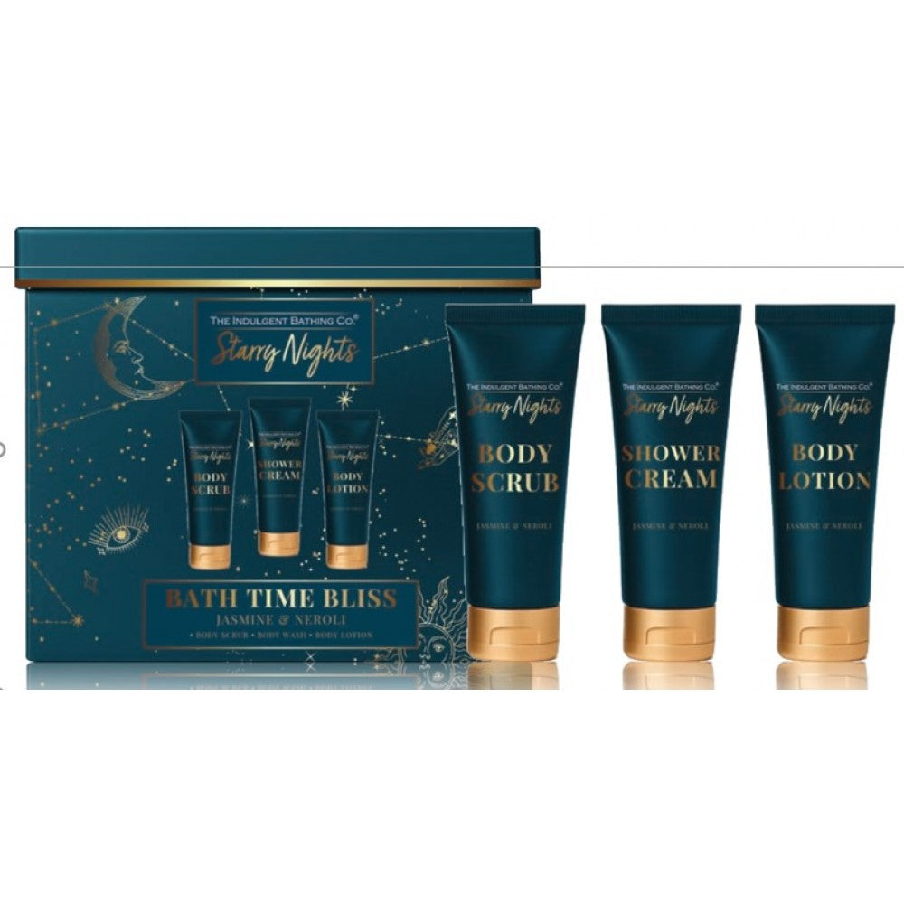 Starry Nights Bath Time Bliss: 150ml Body Scrub, 150ml Body Wash, 150ml Body Lotion 1 