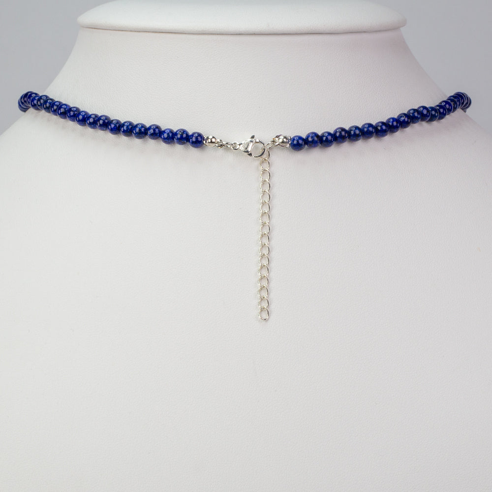 Strieborný Náhrdelník s Lapisom Lazuli 2 