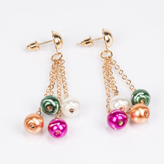 Pozlátené Zliatinové Sada ( Náhrdelník+Náušnice+Náramok )