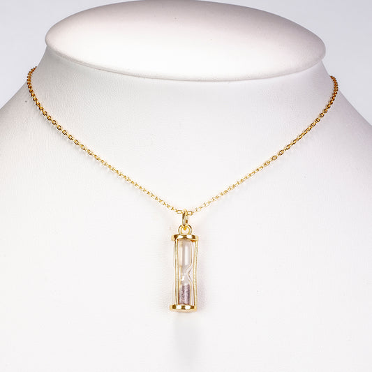 Pozlátený Zliatinový Náhrdelník s Thajským Rubínom