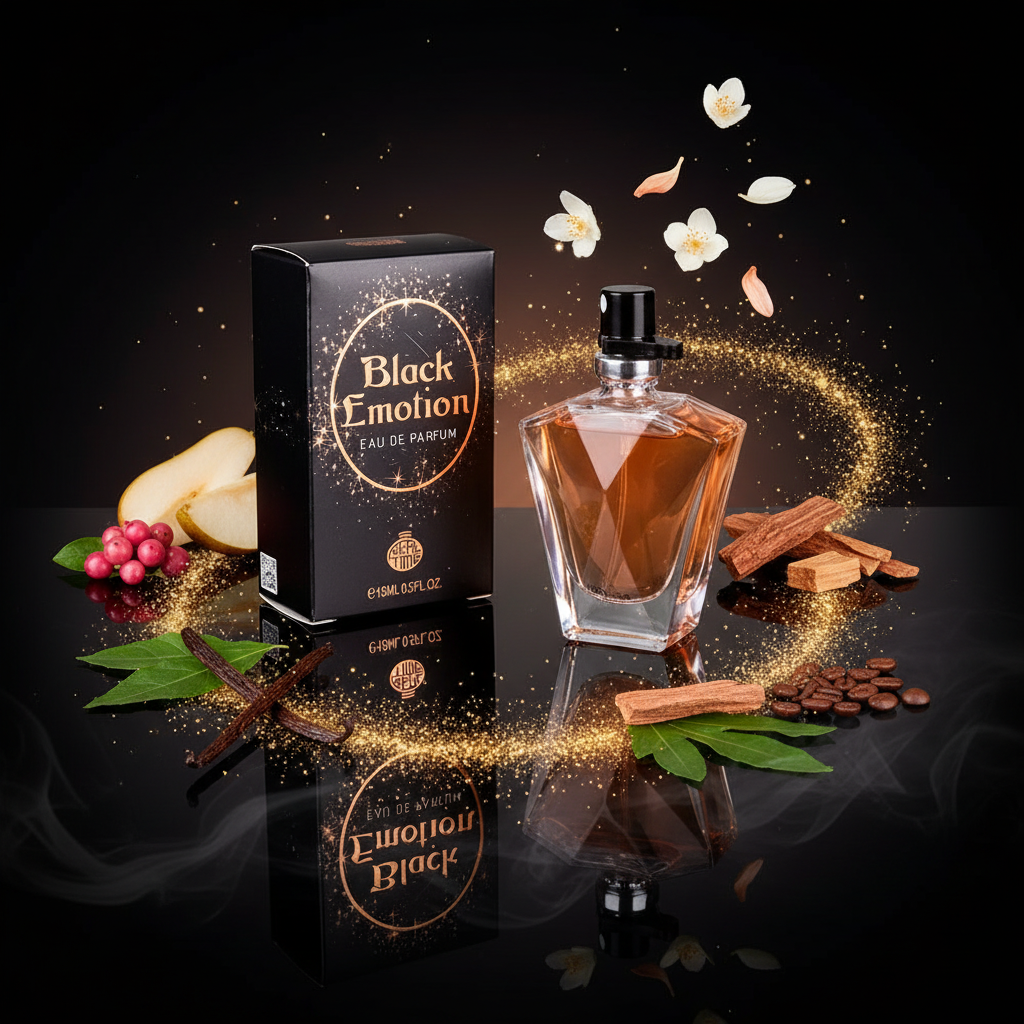 15 ml EDP "BLACK EMOTION" - orientálna - vanilková vôňa