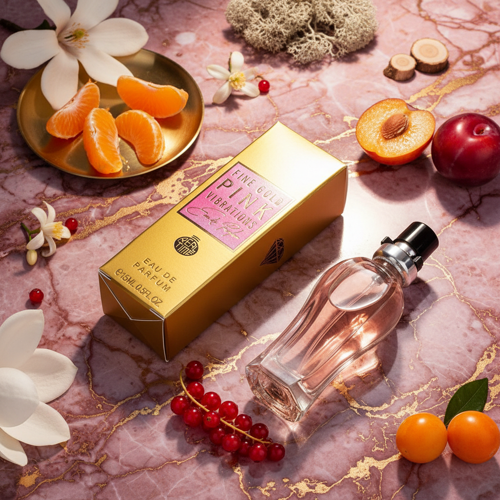 15ml EDP "FINE GOLD PINK VIBRATIONS" - ovocno-citrusová vôňa 1 