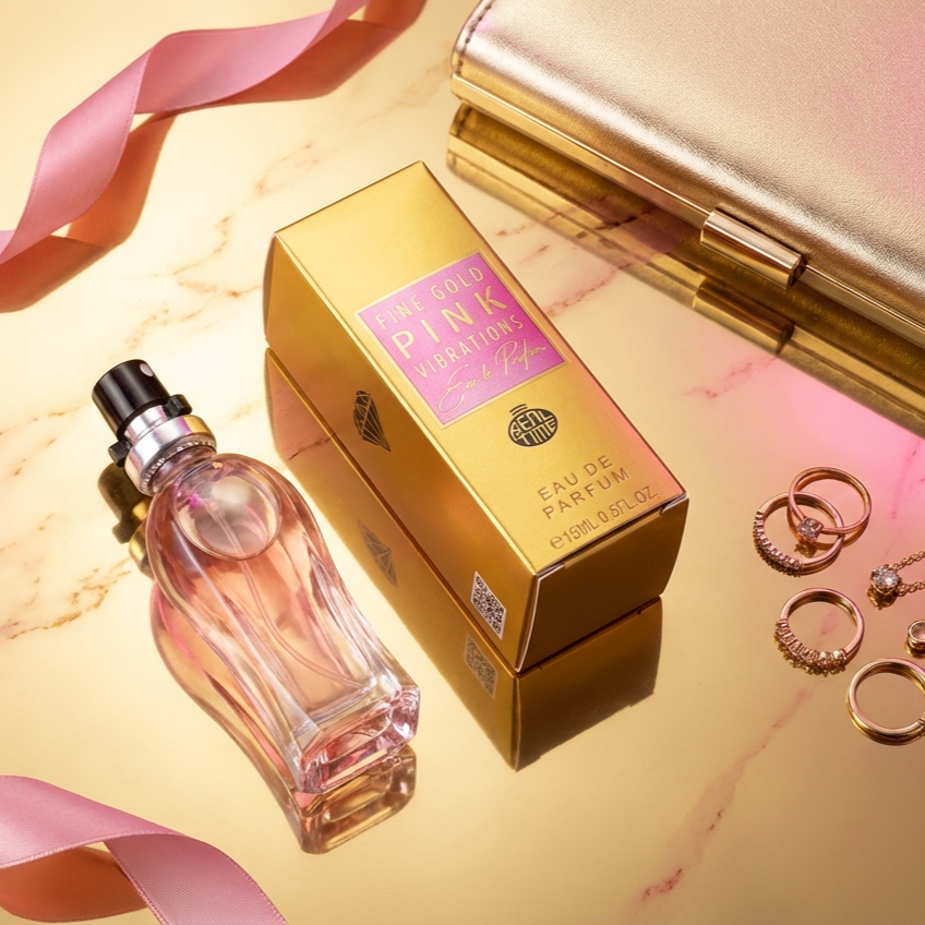 15ml EDP "FINE GOLD PINK VIBRATIONS" - ovocno-citrusová vôňa 8 