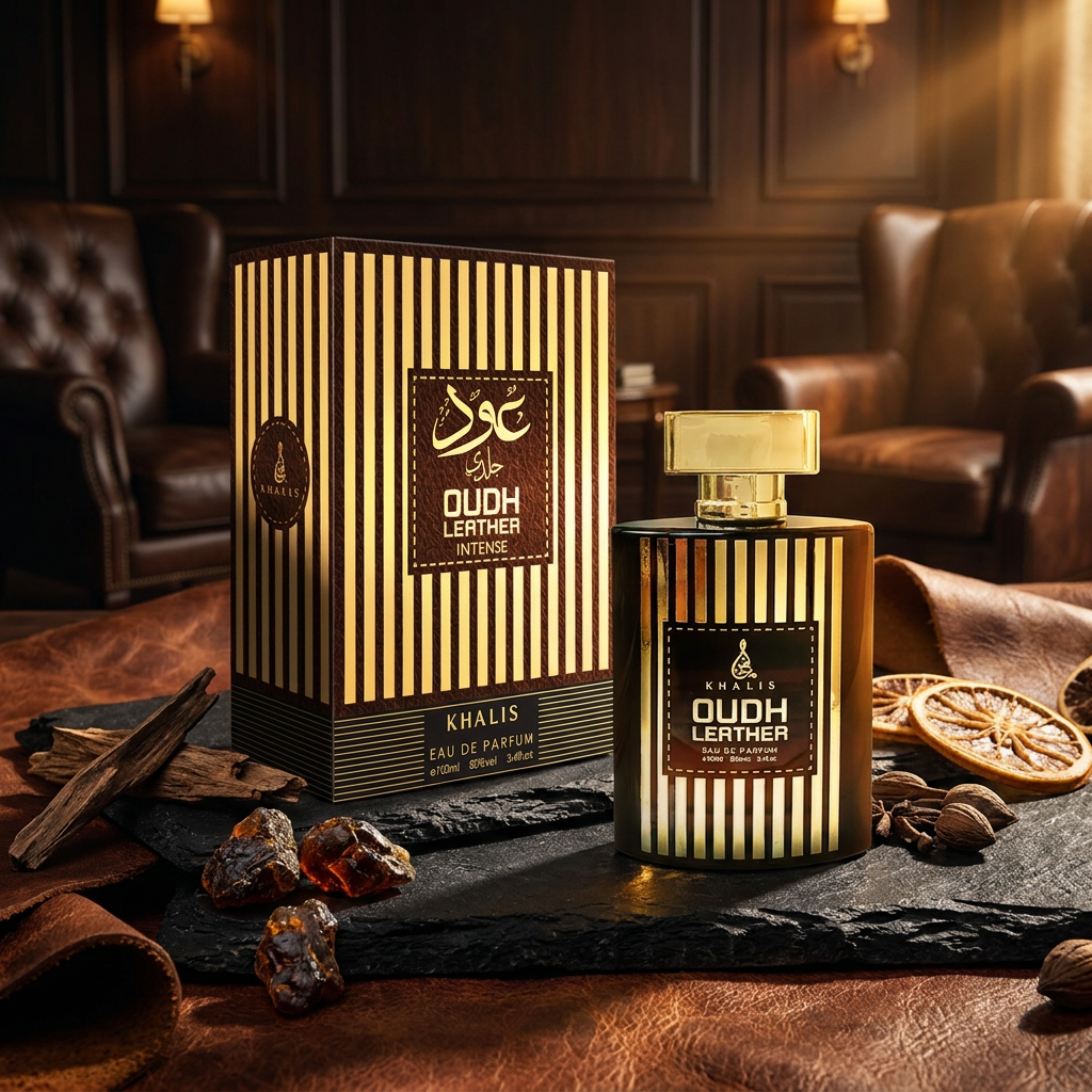 100 ml Eau de Perfume Oriental OUDH LEATHER INTENSE (TOP: BERGAMOT, GRAPEFRUIT; MIDDLE: CARAWAY, CANDIED FRUITS, CITRUS; BASE: PATCHOULI, VETIVER, LEATHER) 1 