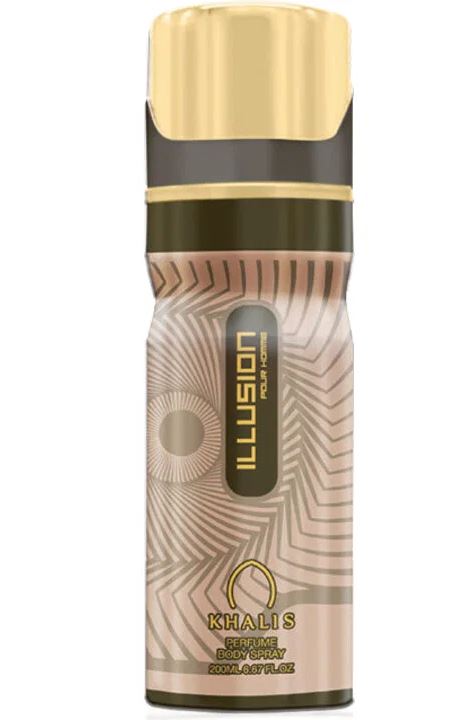 Perfume Body Spray ILLUSION 200 ML (TOP: LEMON, GRAPEFRUIT; MIDDLE: CARDAMOM; BASE: PATCHOULI, MUSK, AMBER) 3 