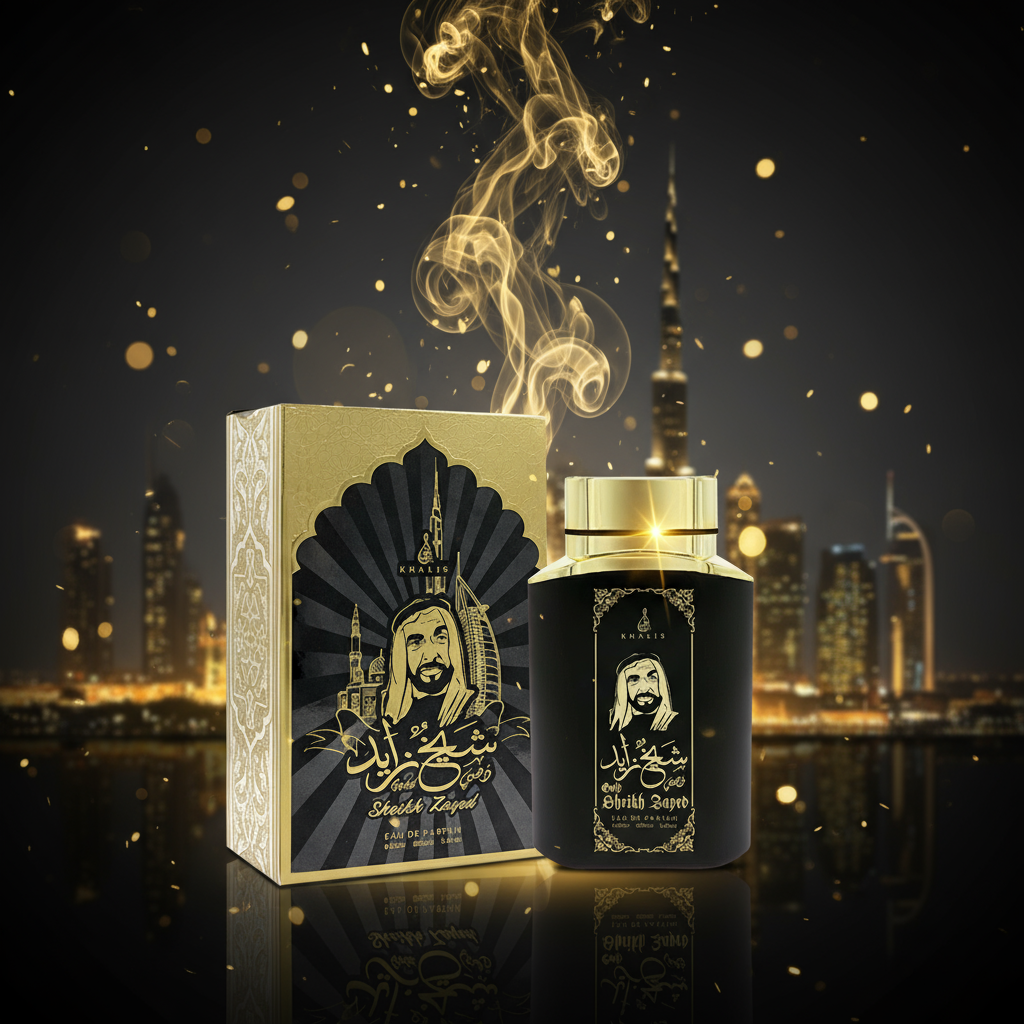 100 ml Eau de Perfume SHEIKH ZAYED GOLD Korenistá Drevitá Vôňa pre Mužov 10 