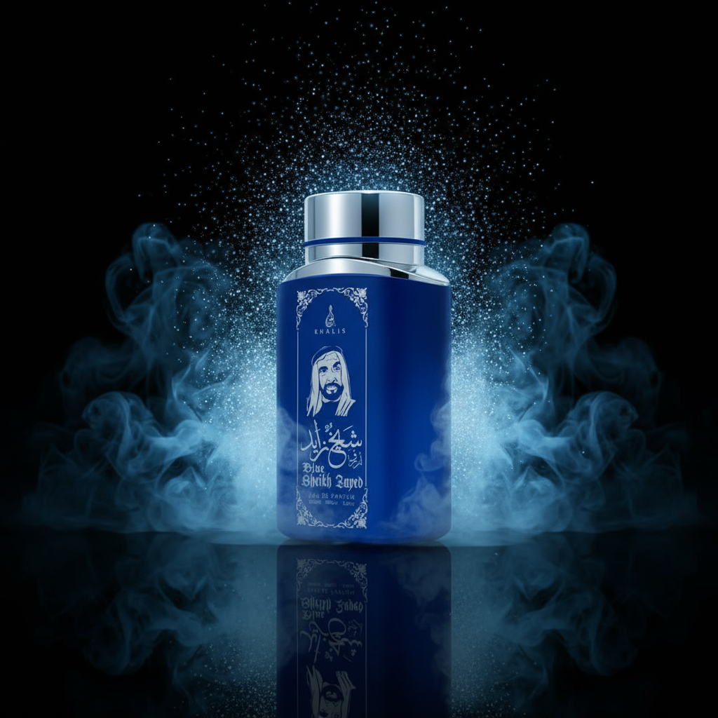 100 ml Eau de Perfume SHEIKH ZAYED BLUE Pižmová Oudová Vôňa pre Mužov 5 