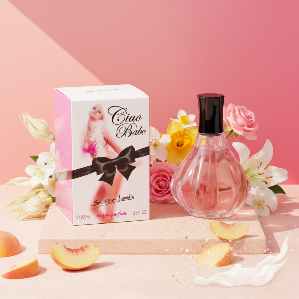 100 ml Eau de Parfume "CIAO BABE" Ovocná Kvetinová Vôňa pre Ženy, s 2% obsahom esenciálnych olejov