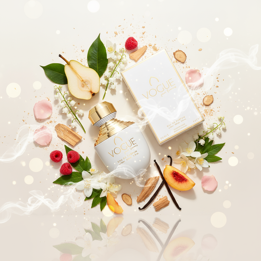 100 ml Eau de Perfume VOGUE Ovocná Kvetinová Pižmová Vôňa pre Ženy