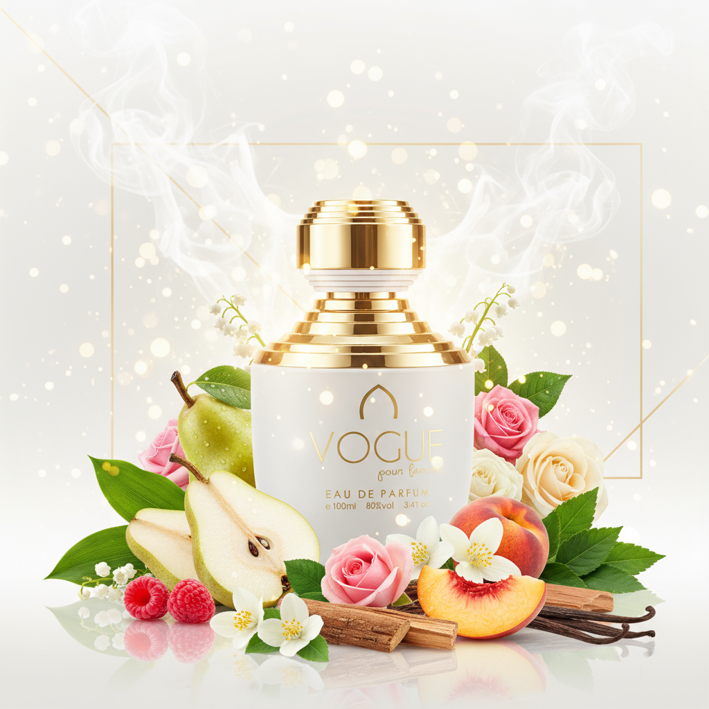 100 ml Eau de Perfume VOGUE Ovocná Kvetinová Pižmová Vôňa pre Ženy 7 