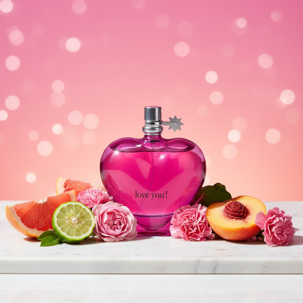100 ml Eau de Parfum "Love You Pink" Ovocná - Citrusová Vôňa pre Ženy 10 