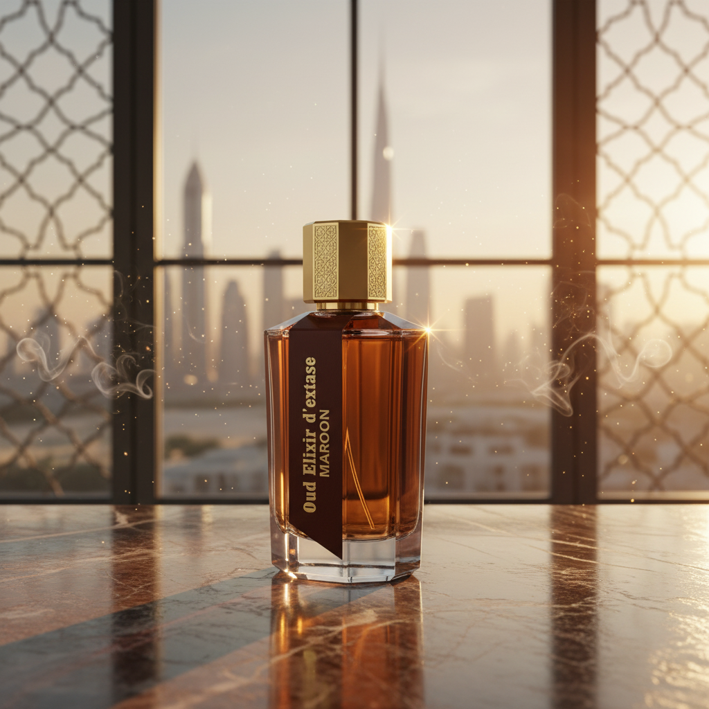 EDP 100ml "Oud Elixir D’extase Maroon" - orientálno-drevitá vôňa