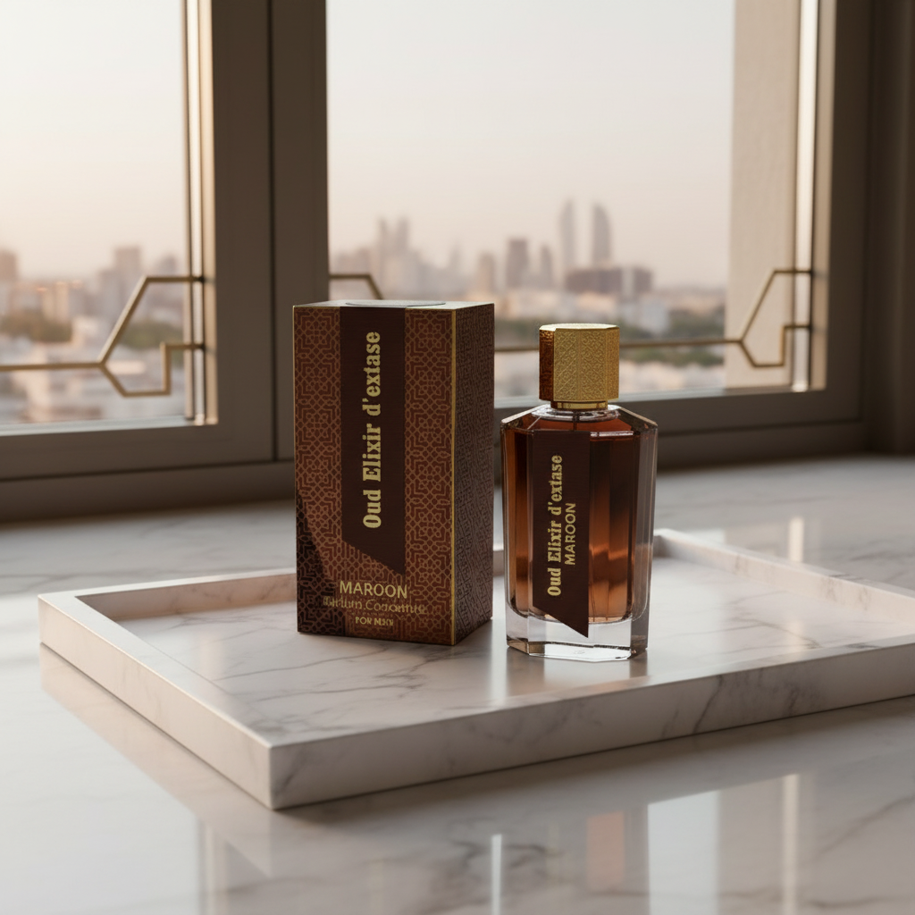 EDP 100ml "Oud Elixir D’extase Maroon" - orientálno-drevitá vôňa 5 