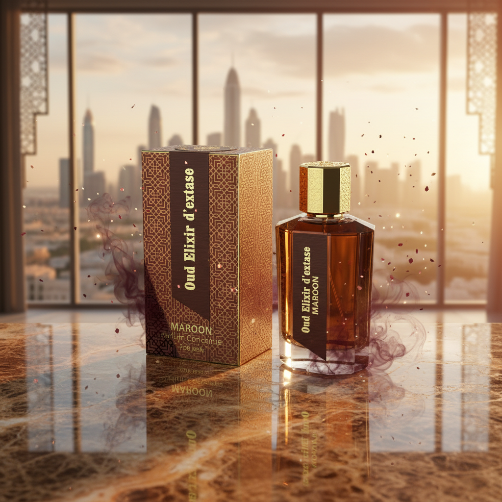 EDP 100ml "Oud Elixir D’extase Maroon" - orientálno-drevitá vôňa 1 