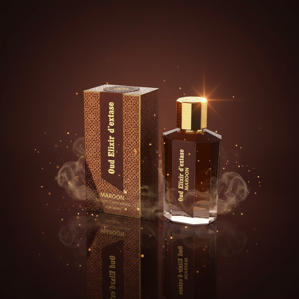 EDP 100ml "Oud Elixir D’extase Maroon" - orientálno-drevitá vôňa 7 