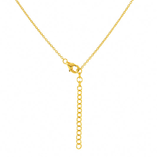 Pozlátený Strieborný Náhrdelník s Etiópskym Neonovoružovým Opálom a Bielym Topásom