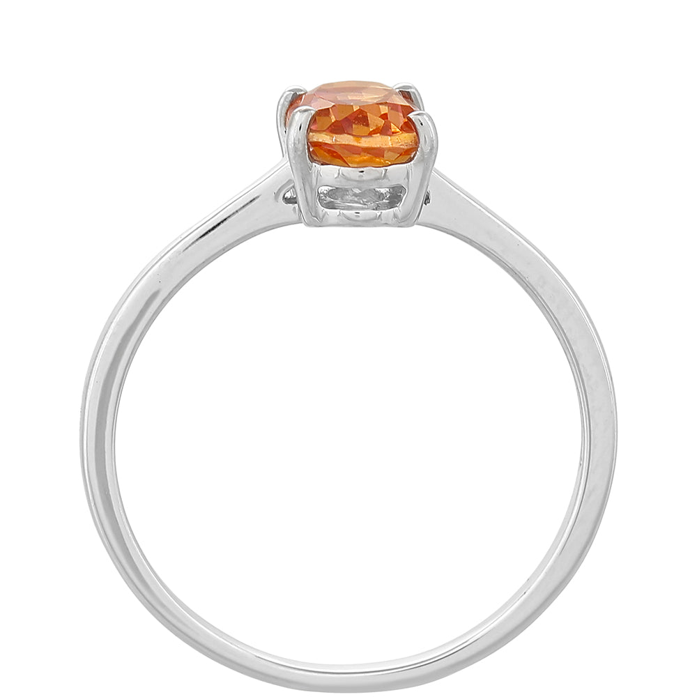 Strieborný Prsteň s Padparadscha Kremeňom
