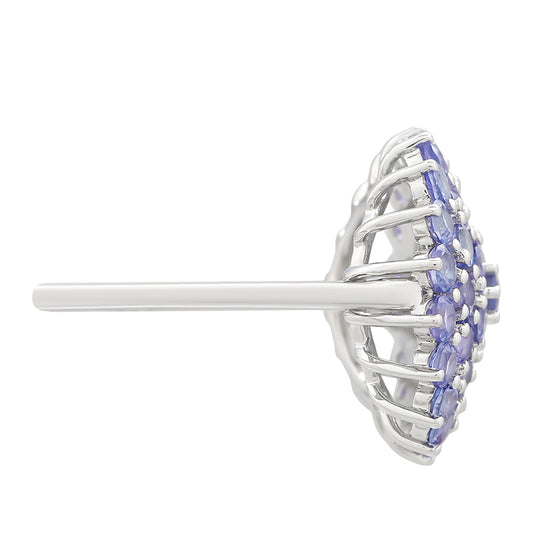 Strieborný Prsteň s AAA Tanzanitom