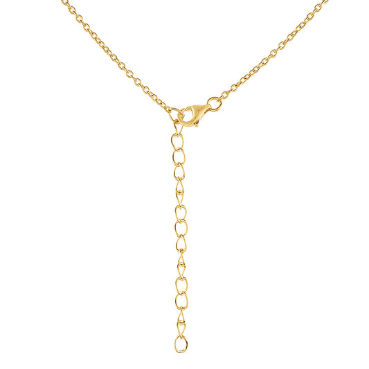 Pozlátený Strieborný Náhrdelník s Barokovou Sladkovodnou Kultivovanou Perlou a Bielym Topásom