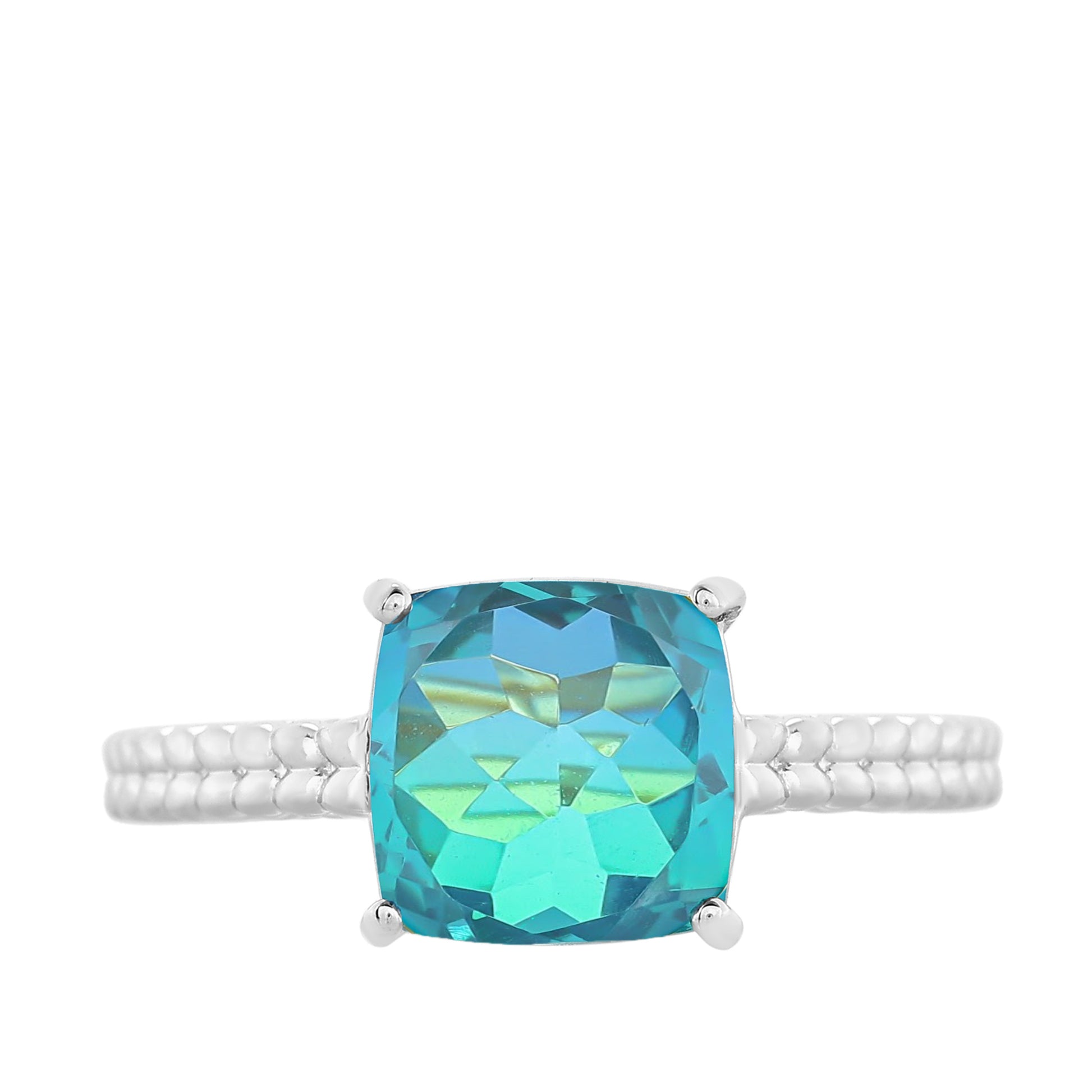 Strieborný Prsteň s Pávím Kremeňom 8 