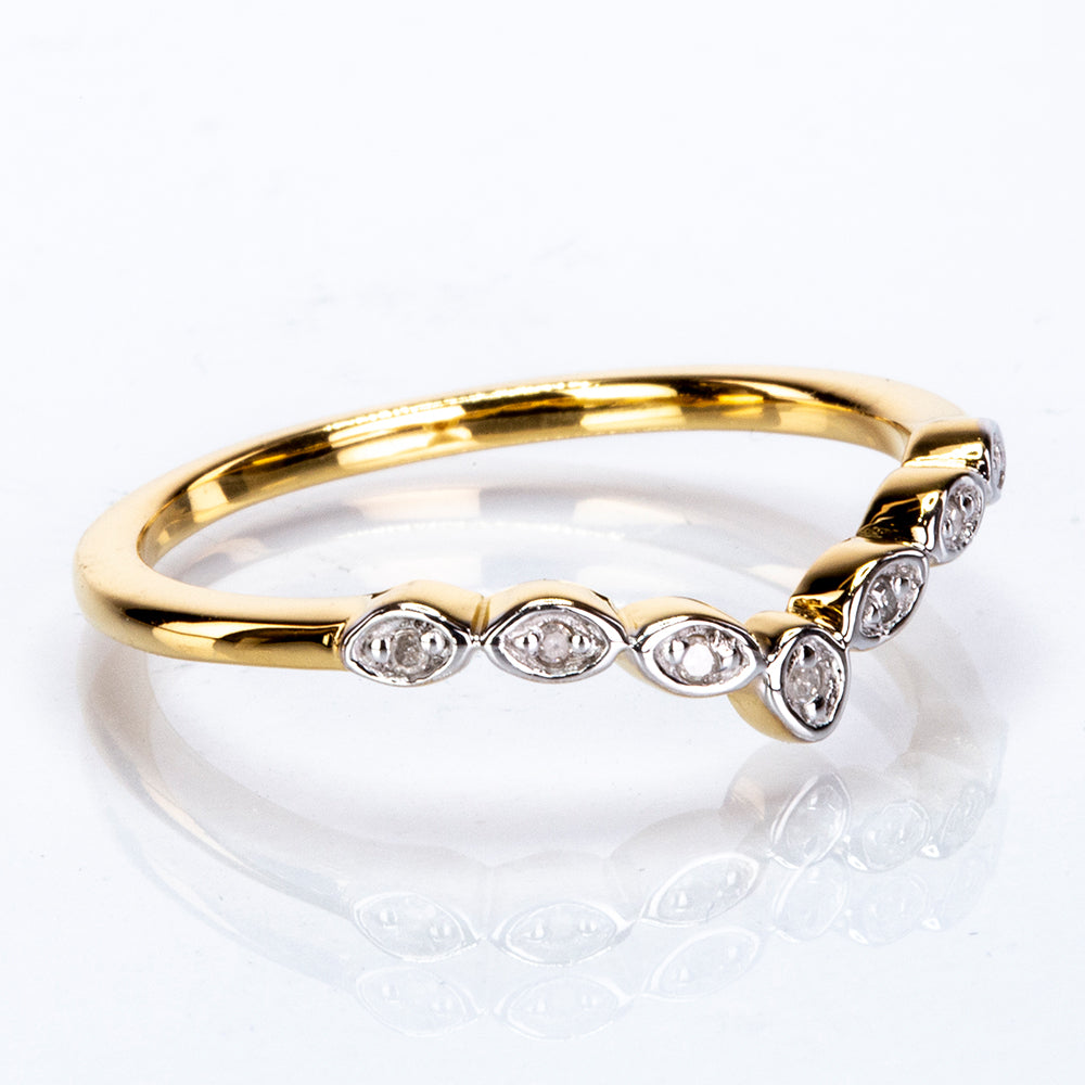 Pozlátené Strieborné Sada s Thajským Rubínom a Bielym Diamantom ( Prsteň ) 9 